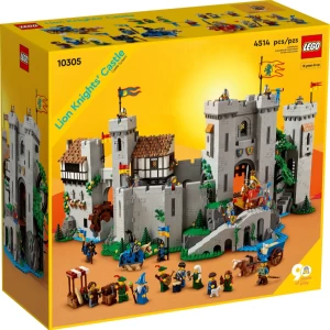 The LEGO Lion Knights Castle 10305 comes with hidden passages and a working drawbridge.
