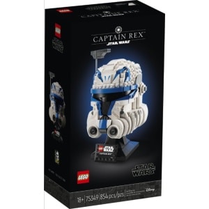 LEGO Star Wars set 75349 showing box featuring Captain Rex's helmet in LEGO.