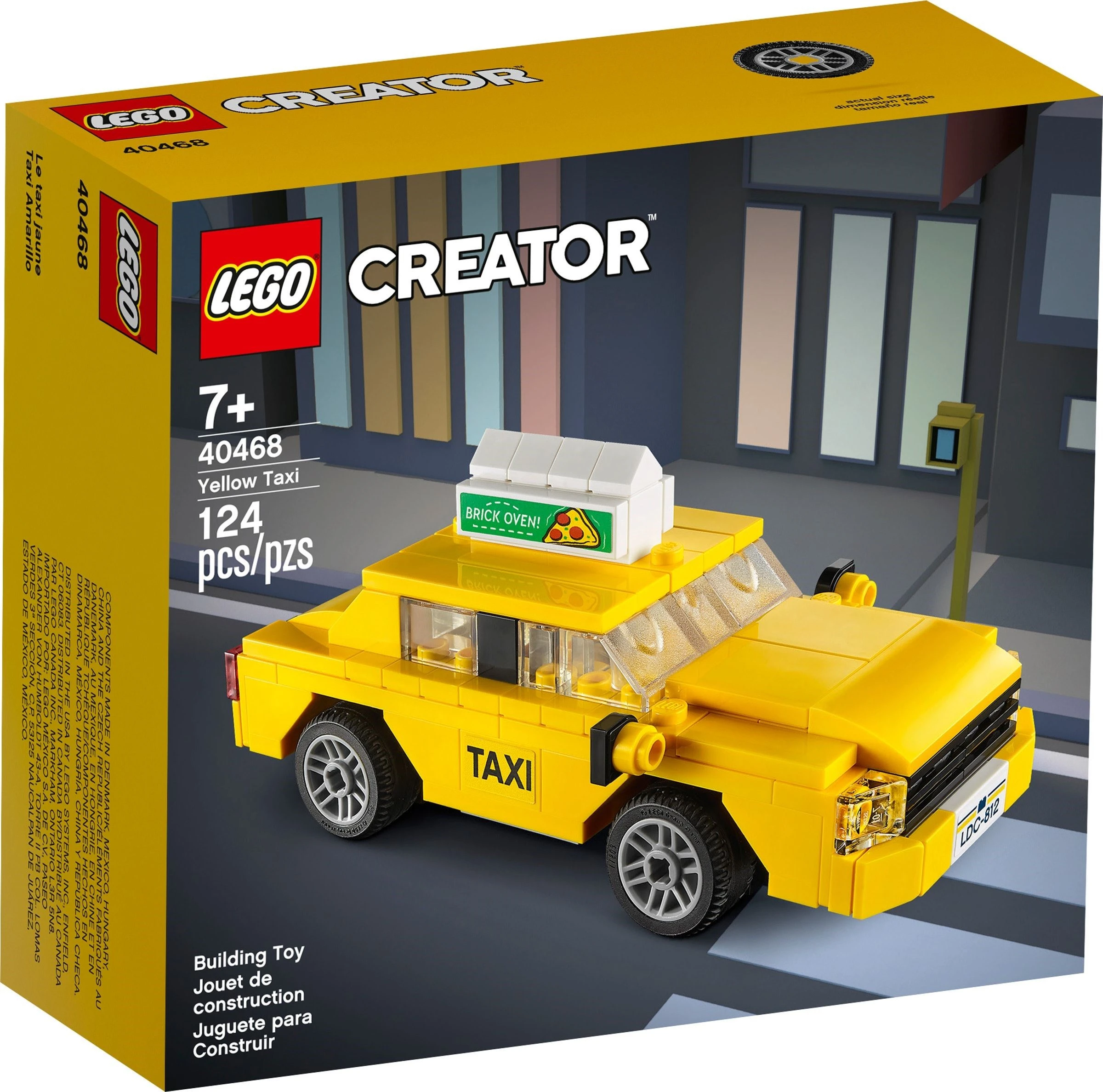 LEGO 40468 Creator Yellow Taxi box