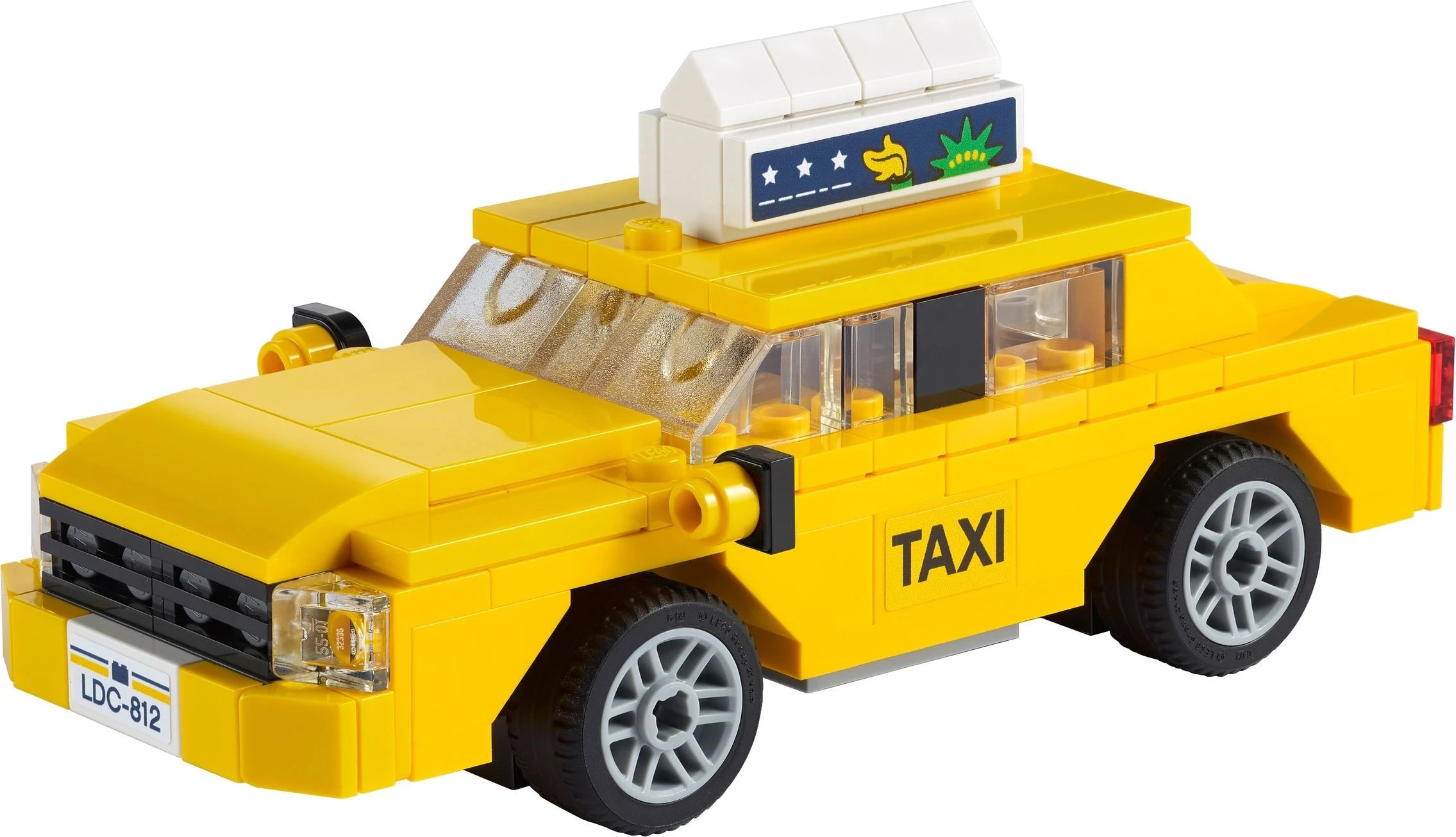 LEGO 40468 Creator Yellow Taxi built set