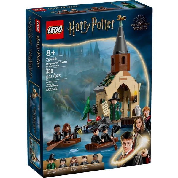 LEGO Harry Potter set 76426 showing box featuring the Hogwarts boathouse