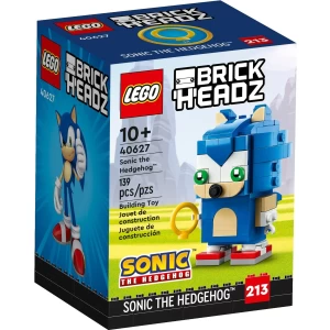 LEGO Brickheadz set 40627 showing box featuring Sonic the Hedgehog.