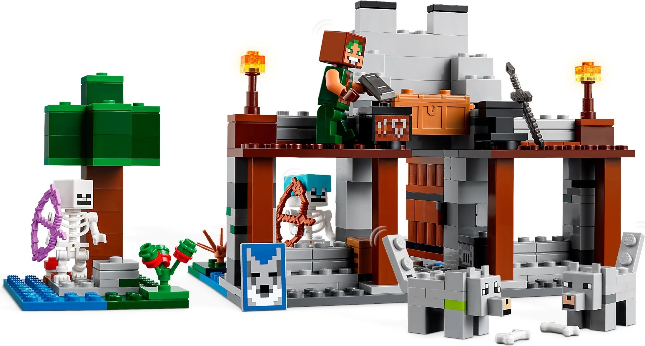 LEGO 21261 Minecraft The Wolf Stronghold built set