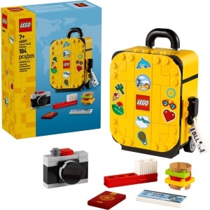 LEGO 40817 Yellow Travel Suitcase box and built set