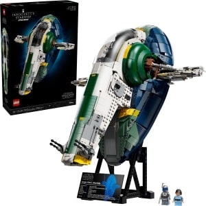 LEGO 75409 Star Wars Jango Fett's Starship box and built set