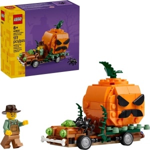 LEGO 40822 Seasonal Jack-O'-Lantern Pickup Truck box and built set