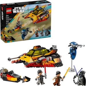 LEGO 75414 Star Wars The Force Burner Snowspeeder box and built set