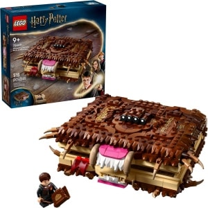LEGO 76449 Harry Potter Chomping Monster Book of Monsters box and built set