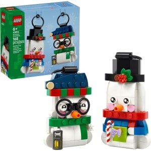LEGO 40812 Seasonal Snowman Ornaments box and built set