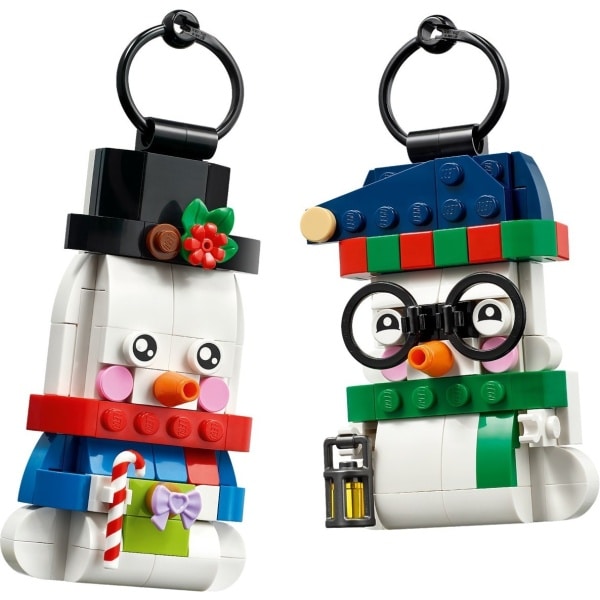 LEGO 40812 Seasonal Snowman Ornaments built set