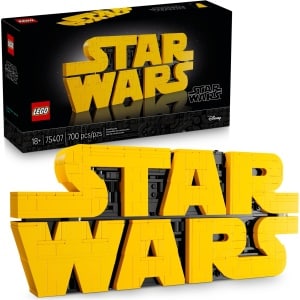 LEGO 75407 Star Wars Brick-Built Logo box and built set