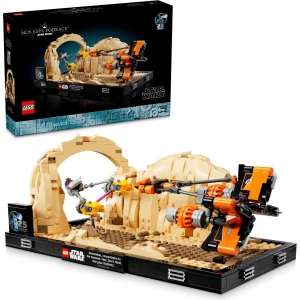 LEGO 75380 Star Wars Mos Espa Podrace Diorama box and built set