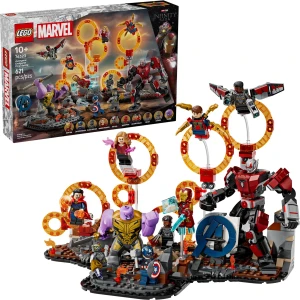LEGO 76323 Marvel Avengers Endgame Final Battle box and built set