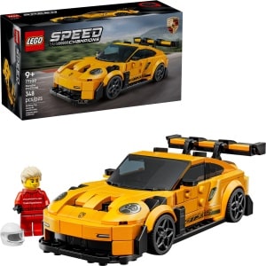 LEGO 77239 Speed Champions Porsche 911 GT3 RS box and built set