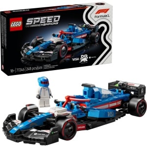 LEGO 77246 Speed Champions Visa Cash App VCARB 01 box and built set