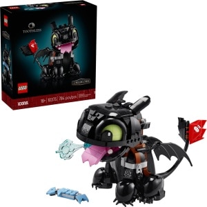 LEGO 10375 Icons How to Train Your Dragon: Toothless box and built set