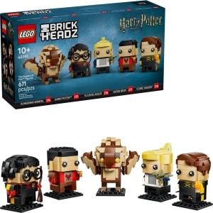 LEGO 40791 BrickHeadz The Goblet of Fire Figures box and built set