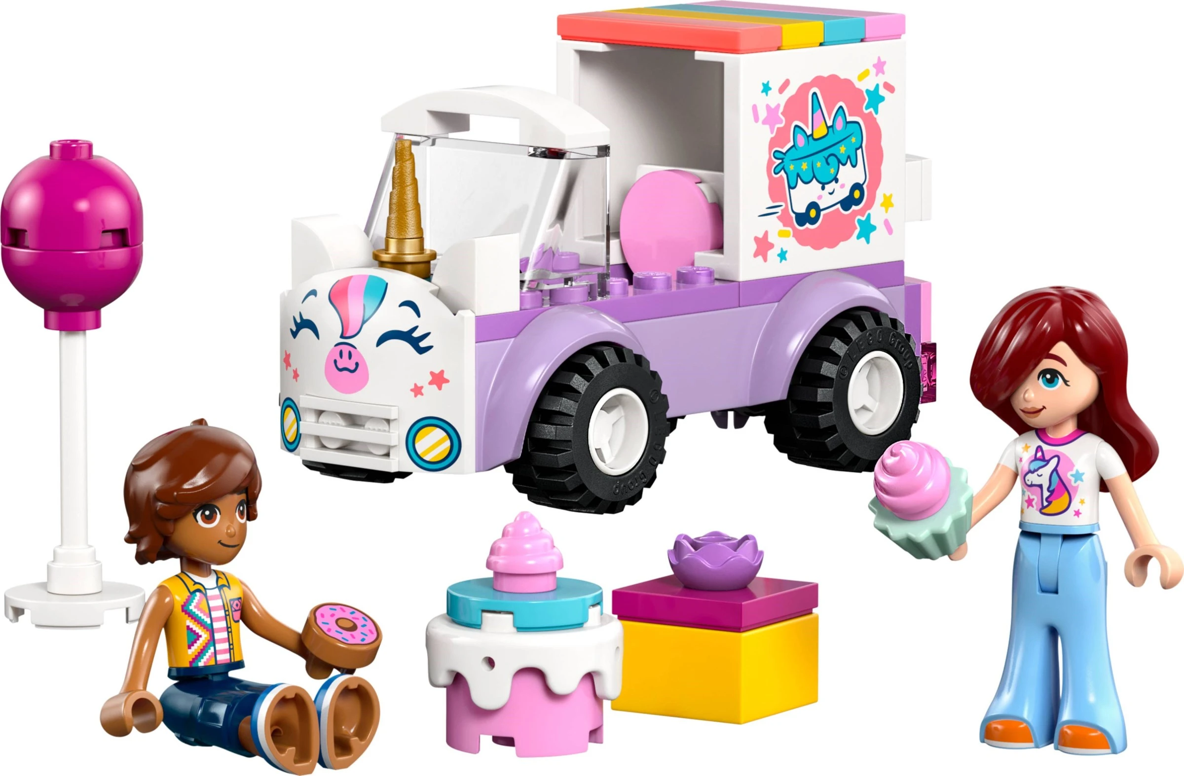 LEGO 42675 Friends Unicorn Cake Delivery Car built set