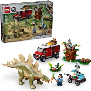 LEGO 76965 Jurassic World Dinosaur Missions Stegosaurus Discovery box and built set