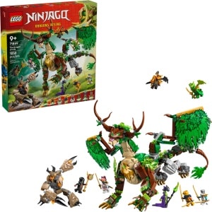 LEGO 71859 NINIJAGO The Dragon of Life box and built set
