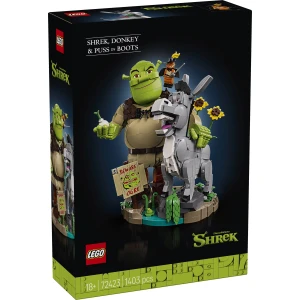 LEGO 72423 Shrek Shrek, Donkey & Puss in Boots box