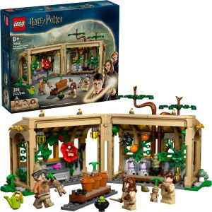 LEGO 76445 Harry Potter Hogwarts Castle: Herbology Class box and built set